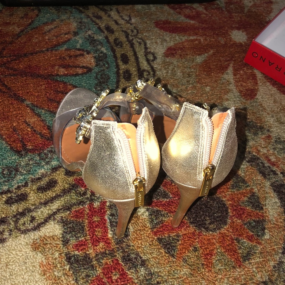 Gold Rhinestone heels - Picture 4 of 6